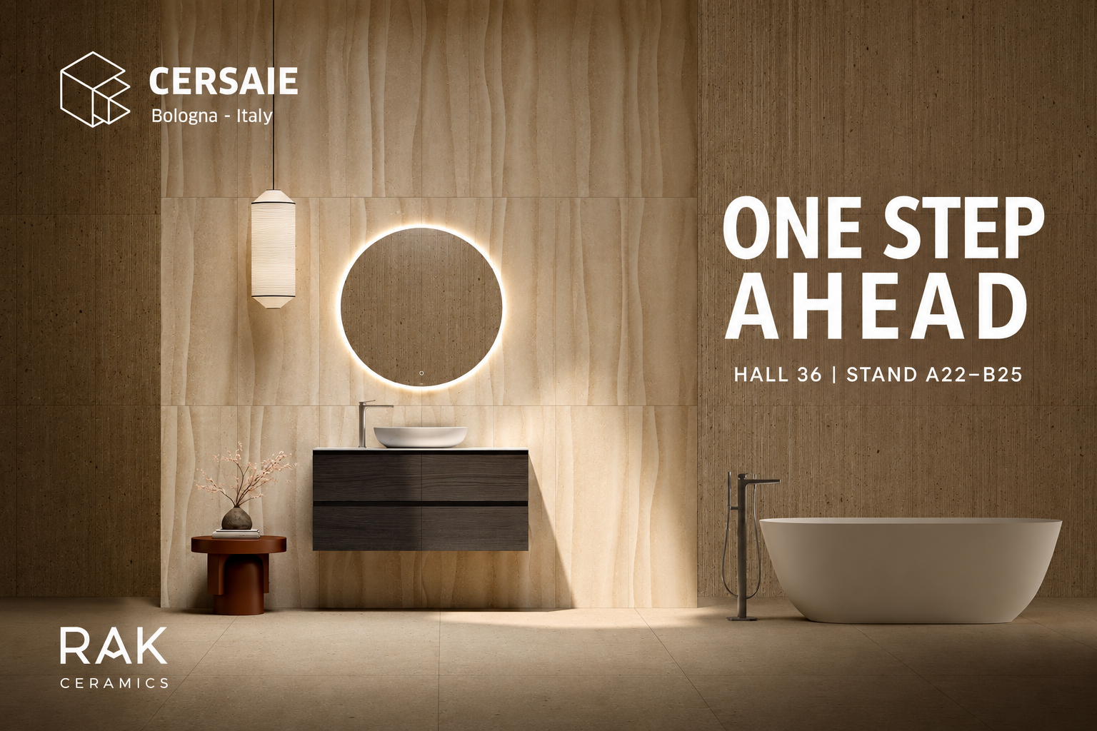 RAK Ceramics at Cersaie 2026: One Step Ahead